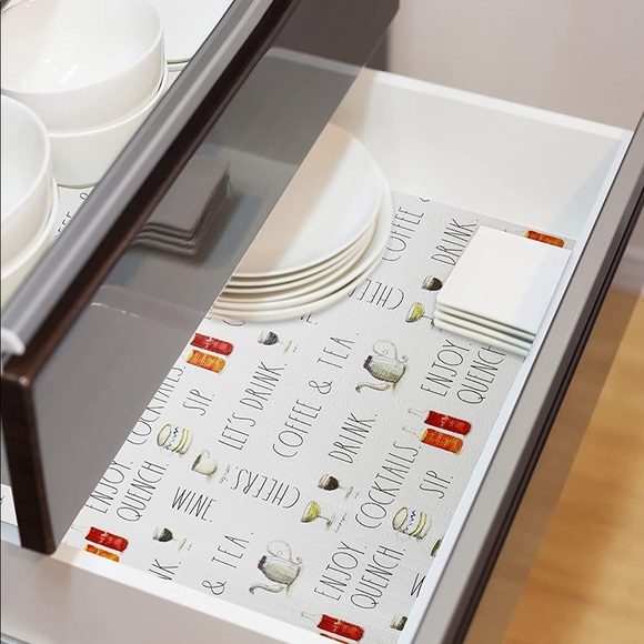 NEW Rae Dunn Non Adhesive Shelf Liner 17.75in x 8ft Non Adhesive Liner Roll - Picture 4 of 5